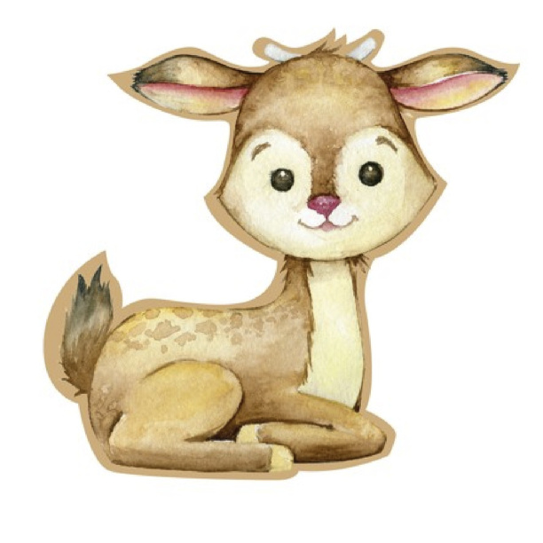 Постер фигурный Олень 33х35 см от магазина ЛесКонПром.ру