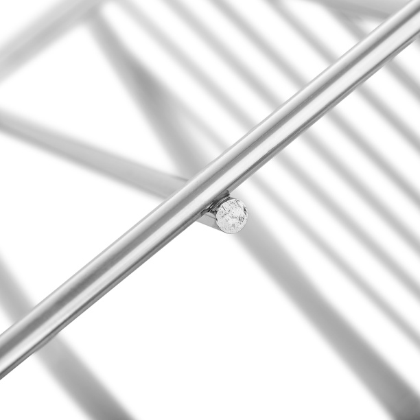 Полка сетчатая ЧМЗ Нюанс 2-ярусная угловая хром от магазина ЛесКонПром.ру