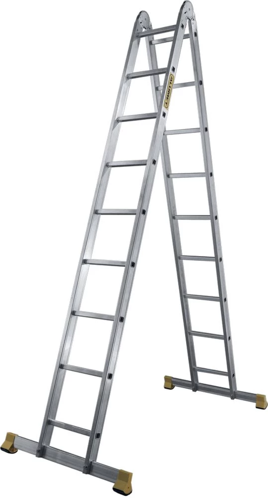 Лестница алюминиевая двухсекционная профессиональная Новая Высота 2x11 арт. 3220211 от магазина ЛесКонПром.ру