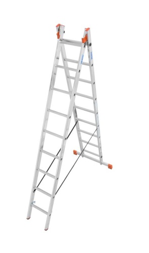 Лестница алюминиевая двухсекционная KRAUSE DUBILO 2х9 арт. 123475 от магазина ЛесКонПром.ру