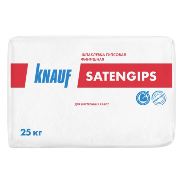 Гипсовая шпаклевка КНАУФ-Сатенгипс 25 кг от магазина ЛесКонПром.ру