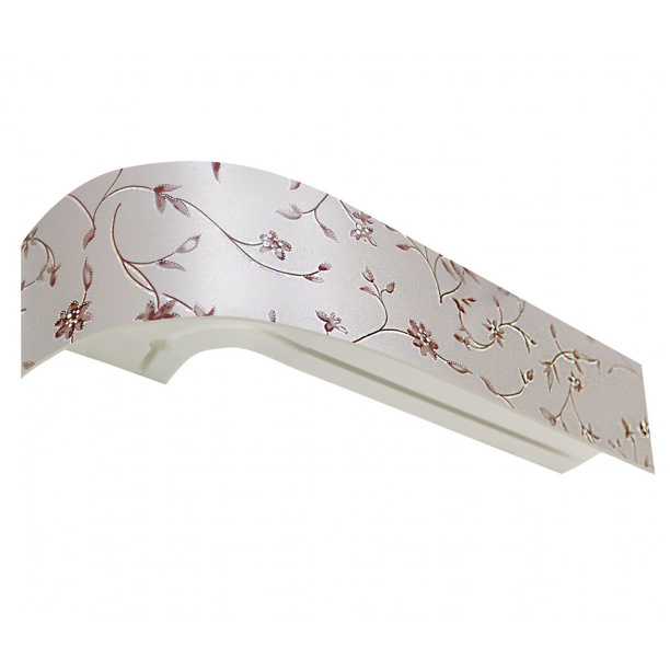 Потолочный карниз двухрядный Элегия хром 240 см от магазина ЛесКонПром.ру