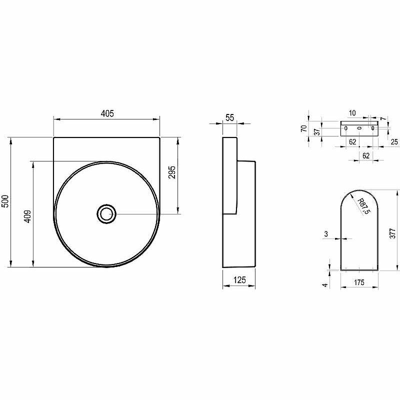 Раковина Ravak Yard 40 XJX01040000 Белая от магазина ЛесКонПром.ру