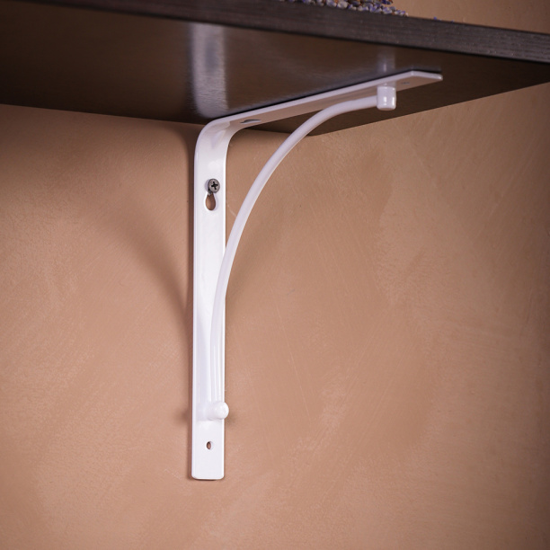 Кронштейн Арочный 200х200 мм белый от магазина ЛесКонПром.ру