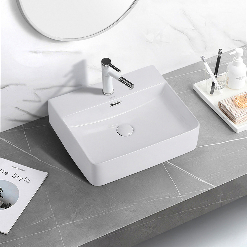 Раковина Abber Rechteck 50 AC2203 Белая от магазина ЛесКонПром.ру