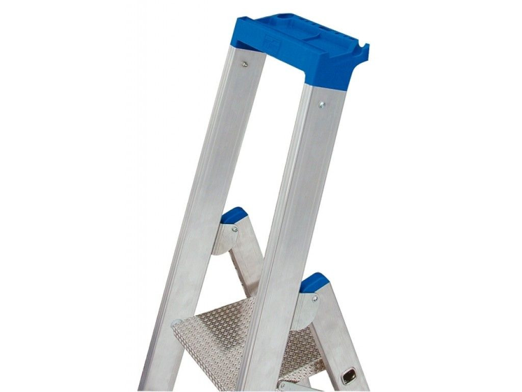 Стремянка алюминиевая Krause Stabilo с роликами 3 ступени (арт. 124609) от магазина ЛесКонПром.ру