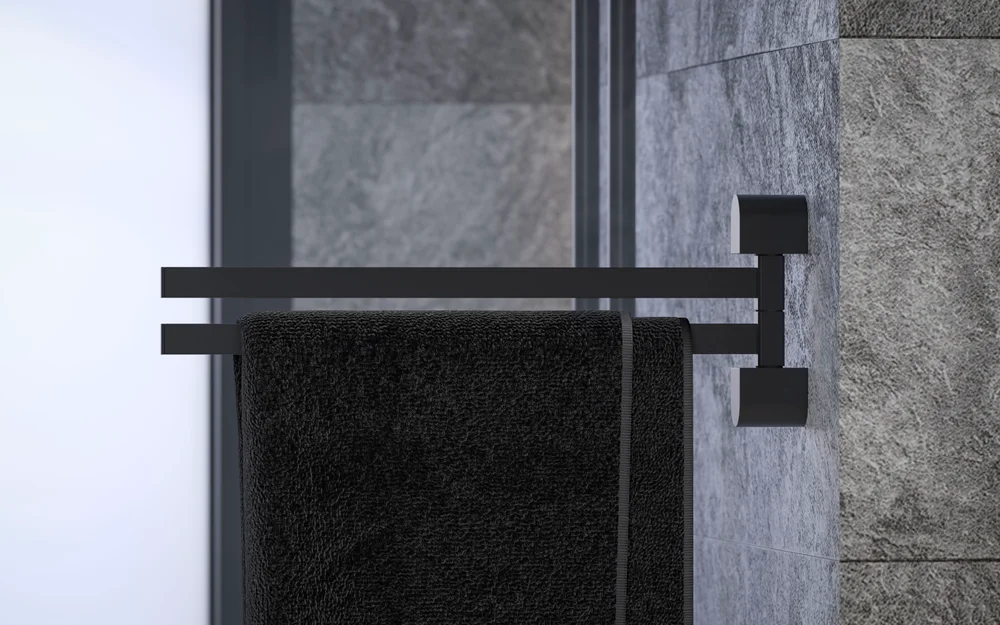 Полотенцедержатель Artwelle Schwarz 7731 поворотный, черный от магазина ЛесКонПром.ру