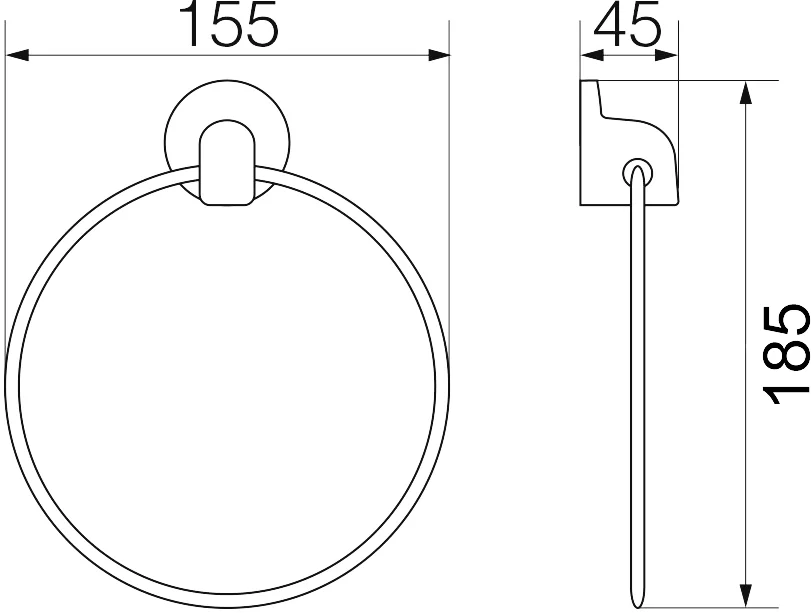 Полотенцедержатель Veragio Oscar OSC-5223.BR бронза от магазина ЛесКонПром.ру