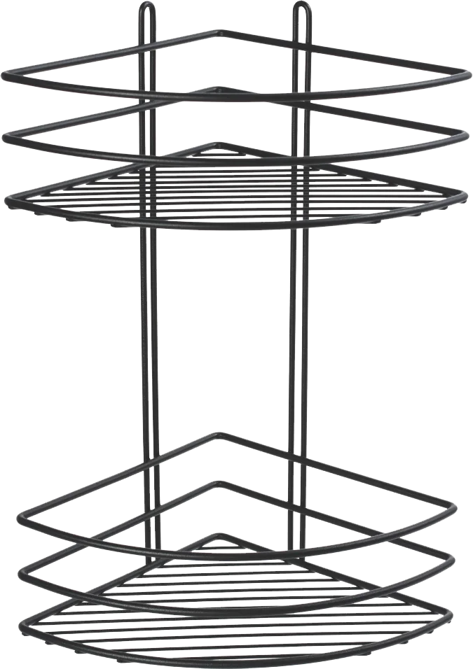 Полка Fixsen FX-710B-2 угловая, черная от магазина ЛесКонПром.ру