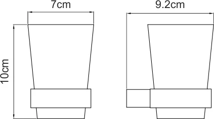 Стакан Wasserkraft Sauer K-7928 от магазина ЛесКонПром.ру