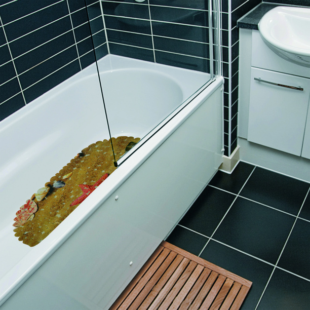 Коврик ВИЛИНА Beach Paradise 36х69 см антискользящий от магазина ЛесКонПром.ру