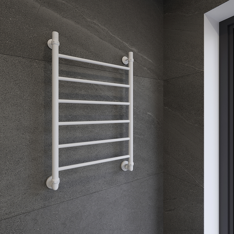Водяной полотенцесушитель EWRIKA Сафо P 80х50 Белый от магазина ЛесКонПром.ру