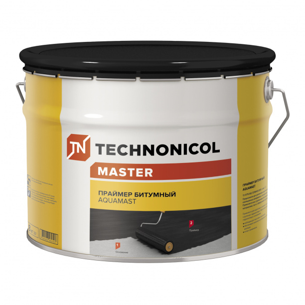 Праймер битумный ТЕХНОНИКОЛЬ AquaMast 8 кг от магазина ЛесКонПром.ру