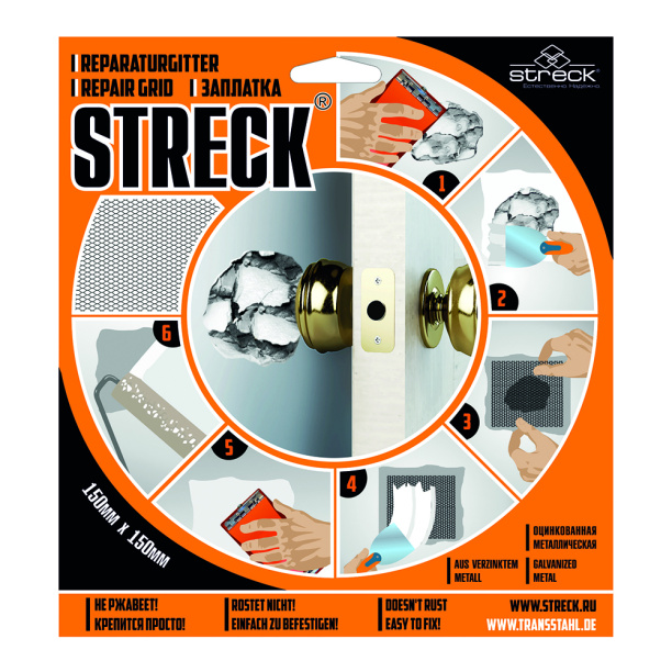 Заплатка строительная 150х150 мм Streck от магазина ЛесКонПром.ру