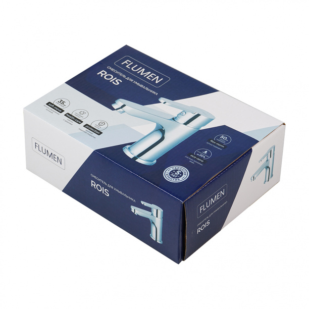 Смеситель для раковины FLUMEN Rois от магазина ЛесКонПром.ру