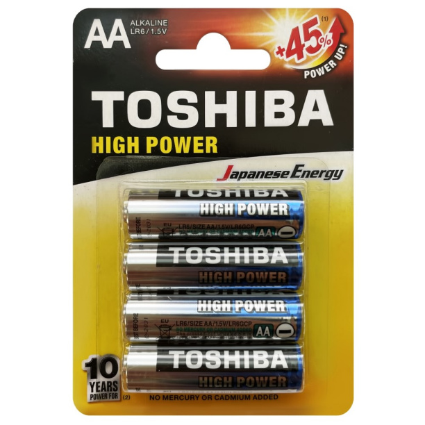 Батарейка TOSHIBA High Power LR6(АА) 4 шт от магазина ЛесКонПром.ру
