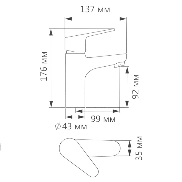 Смеситель для раковины FLUMEN Main от магазина ЛесКонПром.ру