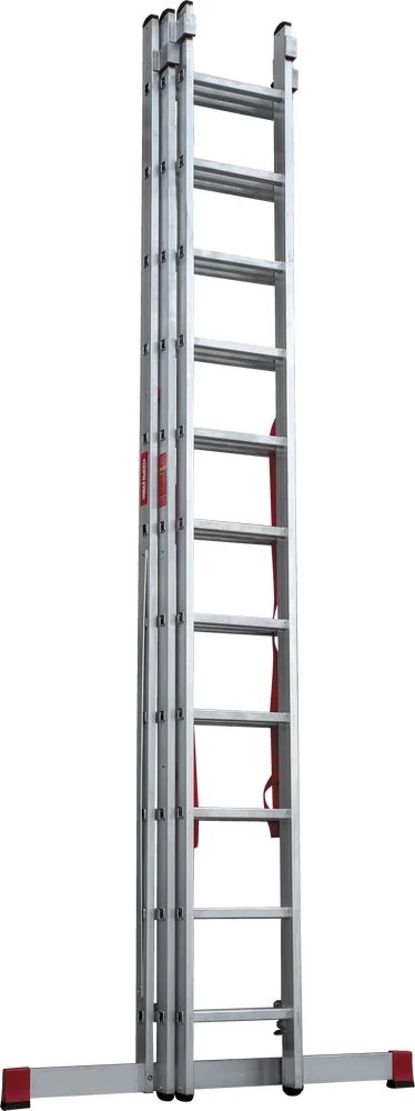 Лестница алюминиевая трехсекционная профессиональная Новая Высота 3x11 арт. 3230311 от магазина ЛесКонПром.ру