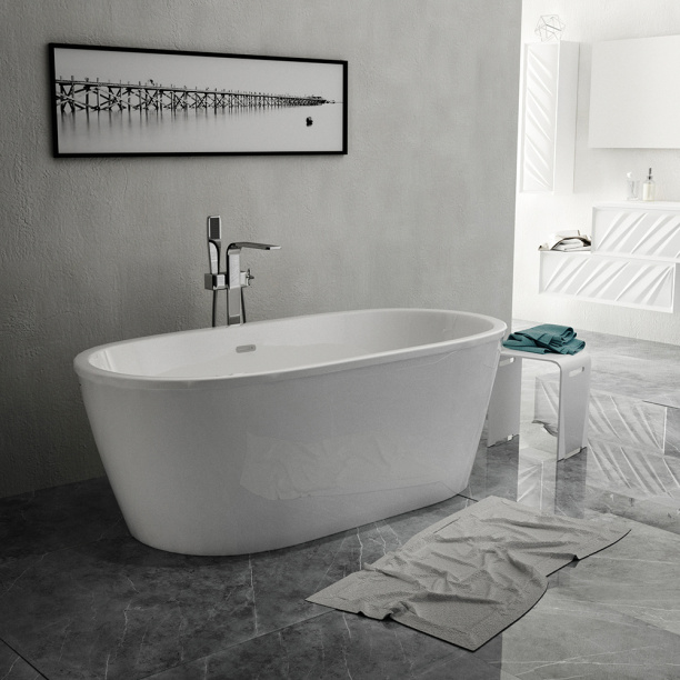 Акриловая ванна AIMA Tondo 174х80 см отдельностоящая от магазина ЛесКонПром.ру