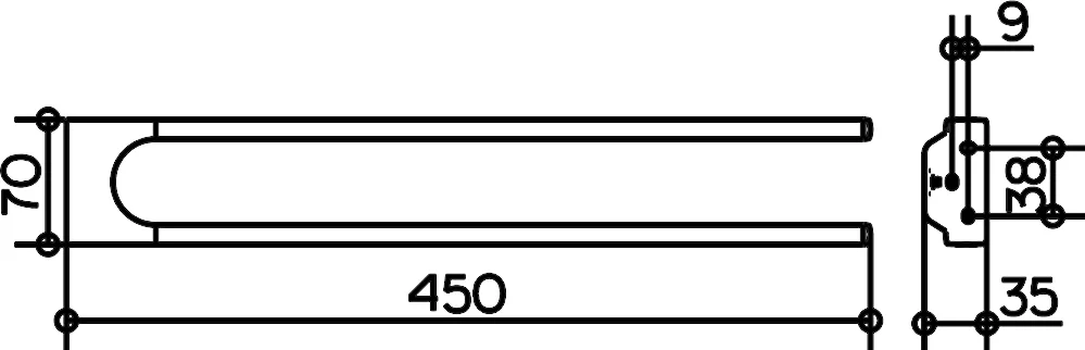Полотенцедержатель Keuco Collection Moll 12718 хром от магазина ЛесКонПром.ру