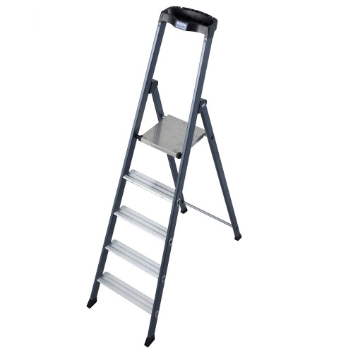 Стремянка алюминиевая анодированная Krause Sepro S 5 ступеней (арт. 124197) от магазина ЛесКонПром.ру