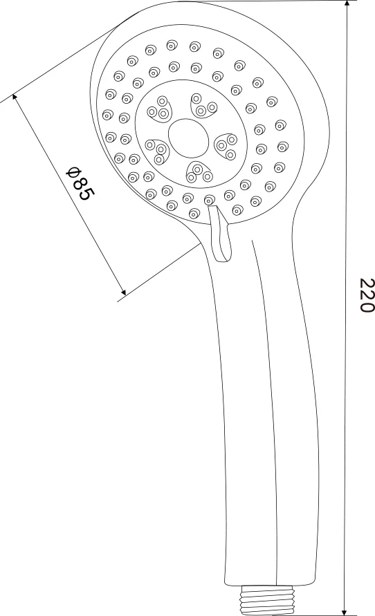 Душевая лейка Olive'S D133 от магазина ЛесКонПром.ру