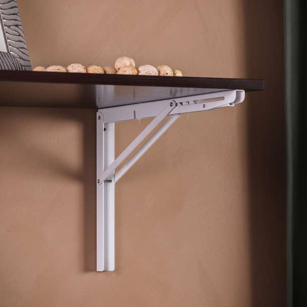 Кронштейн складной 270х400 мм белый от магазина ЛесКонПром.ру