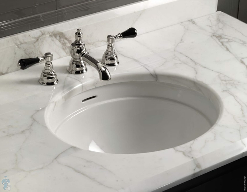 Раковина Devon&Devon Rose 51 IBLROSE/ST Белая от магазина ЛесКонПром.ру