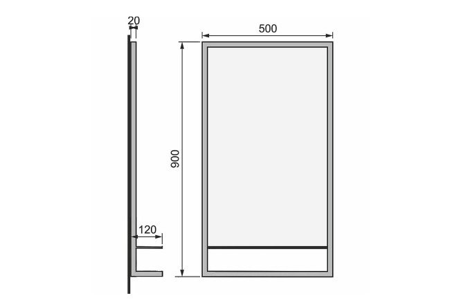 Зеркало Steal 80512830 от магазина ЛесКонПром.ру