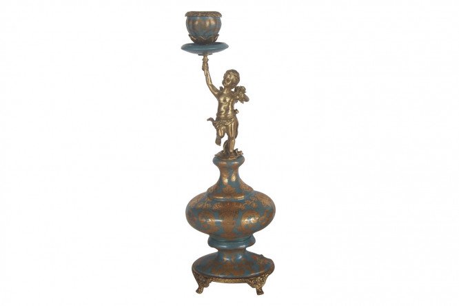 Подсвечник на 1 свечу Ангел 80450835 от магазина ЛесКонПром.ру