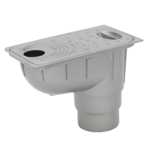 Ливнеприёмник под водосточную трубу Ecoteck металлик от магазина ЛесКонПром.ру