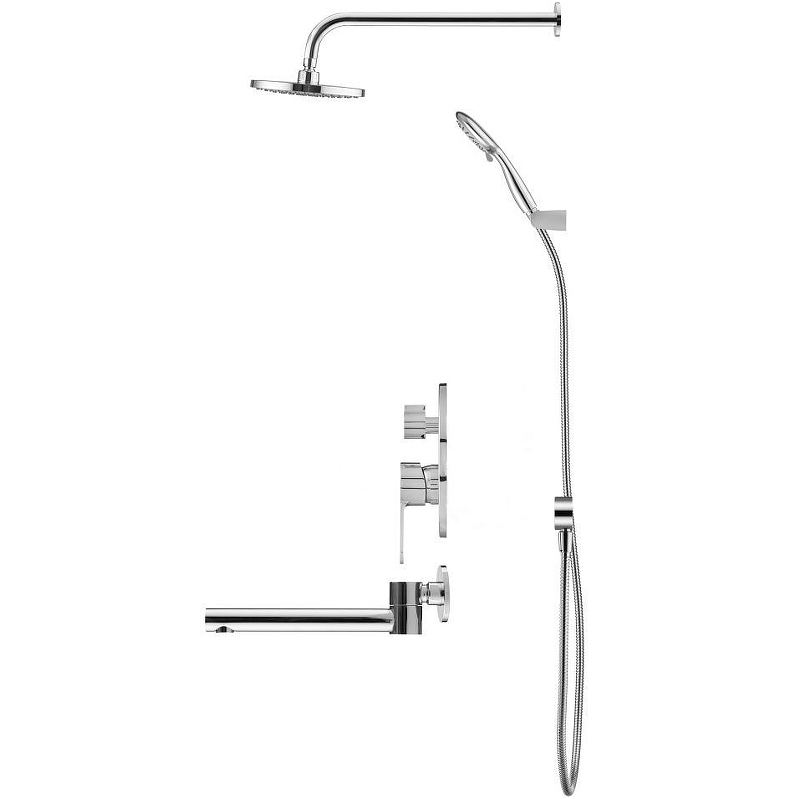 Душевая система Swedbe Platta 5544 Хром от магазина ЛесКонПром.ру