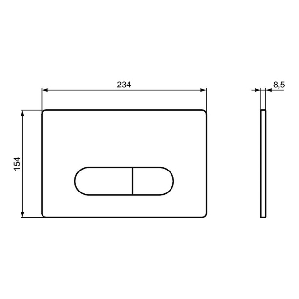 Кнопка для инсталляции Ideal Standard Oleas белая от магазина ЛесКонПром.ру