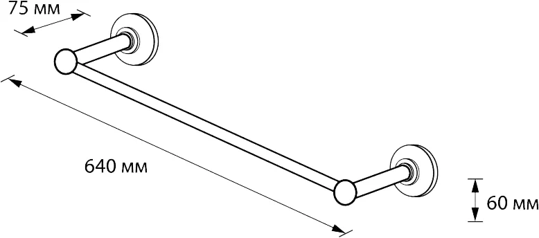Полотенцедержатель Wess Magnifique W21-12 от магазина ЛесКонПром.ру