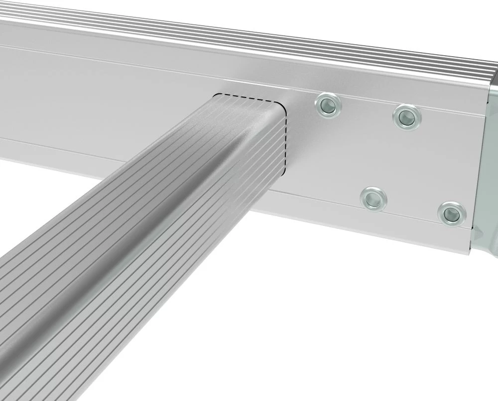 Профессиональная алюминиевая лестница-трансформер с развальцованными ступенями, ширина 650 мм NV3325 НОВАЯ ВЫСОТА 4Х3 арт.3325403 от магазина ЛесКонПром.ру