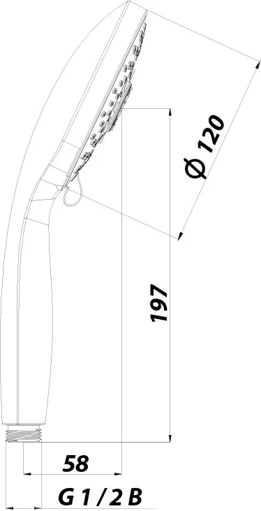 Душевая лейка Lemark LM0315C от магазина ЛесКонПром.ру