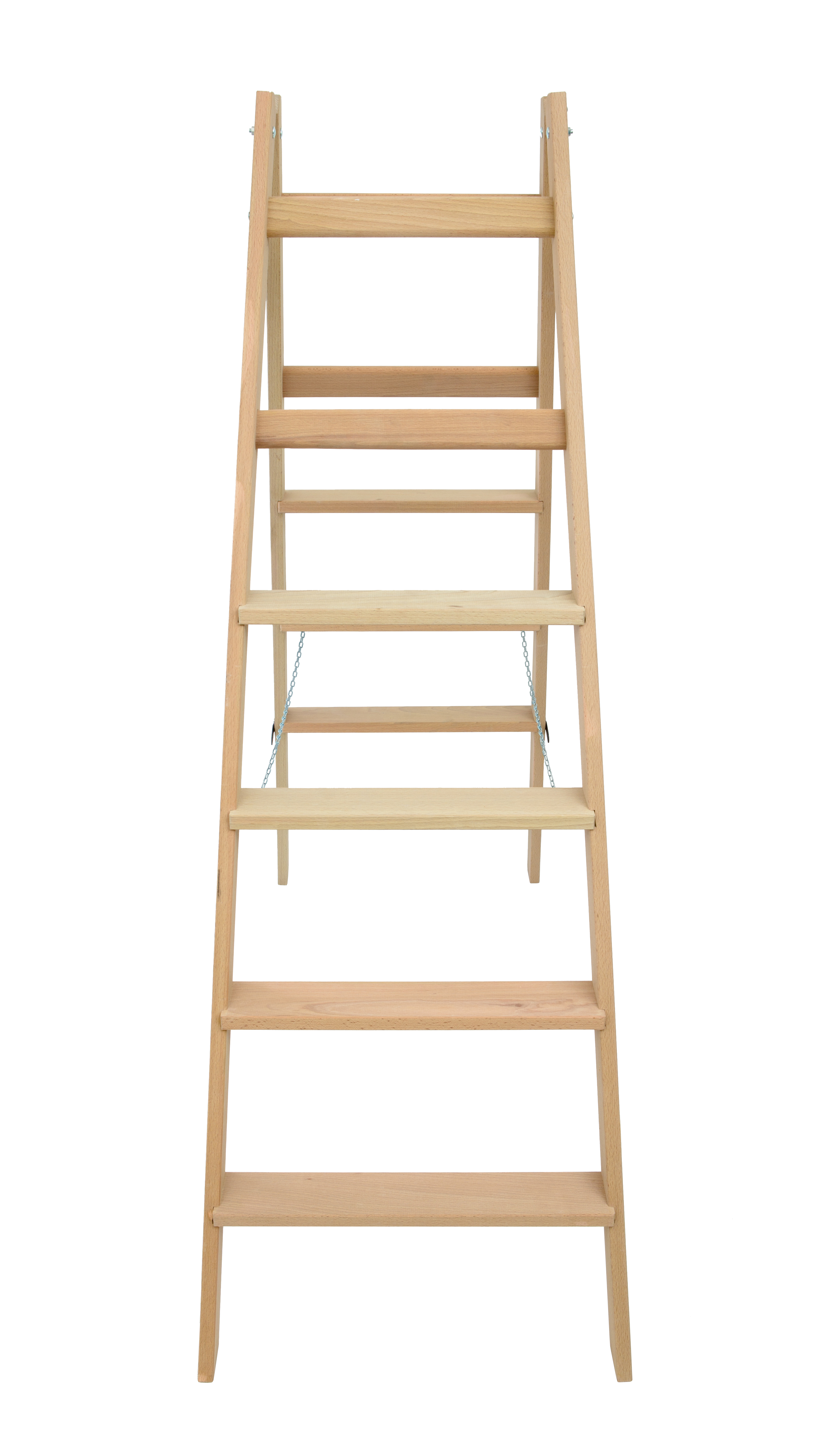 Стремянка двухсторонняя деревянная со ступенями и перекладинами Hoz-Block Альпинист 2х6 ступеней (арт. СДДА-6) от магазина ЛесКонПром.ру