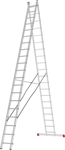 Лестница алюминиевая двухсекционная полупрофессиональная Новая Высота 2x20 арт. 2220220 от магазина ЛесКонПром.ру