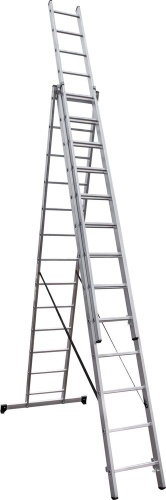 Лестница алюминиевая трехсекционная Новая Высота 3x13 арт. 1230313 от магазина ЛесКонПром.ру