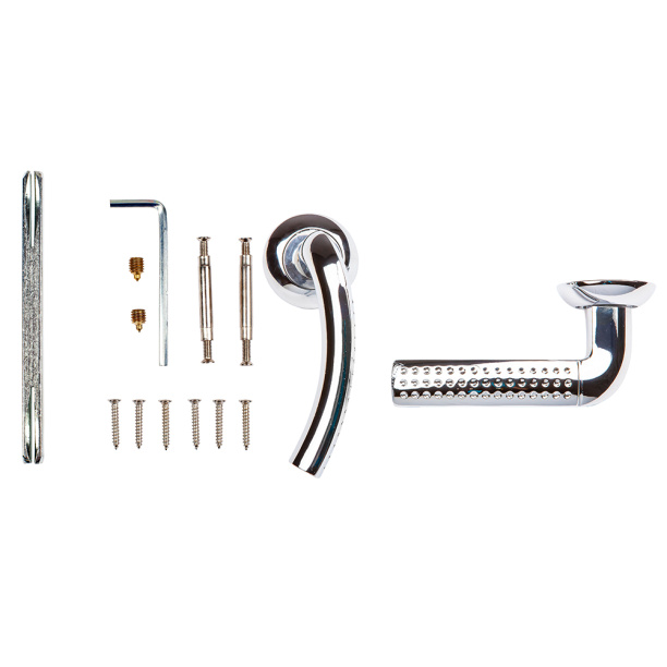 Ручки дверные NEODECO LD-26 хром от магазина ЛесКонПром.ру