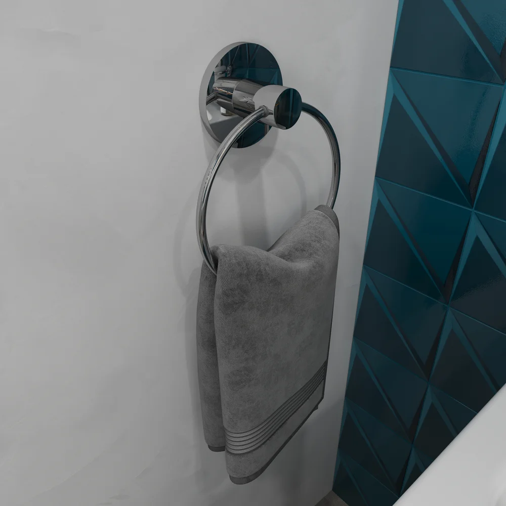 Полотенцедержатель STWORKI Дублин HADB34400 кольцо, хром от магазина ЛесКонПром.ру