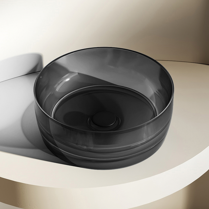 Раковина-чаша Abber Kristall 40 AT2804Onyx Черная от магазина ЛесКонПром.ру