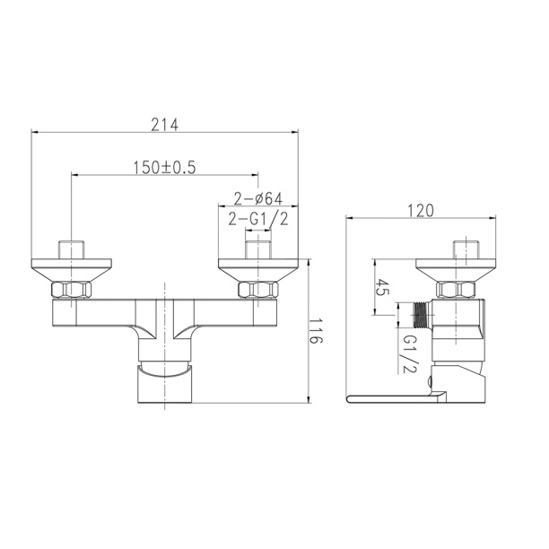 Смеситель для душа Cersanit Brasko Black от магазина ЛесКонПром.ру
