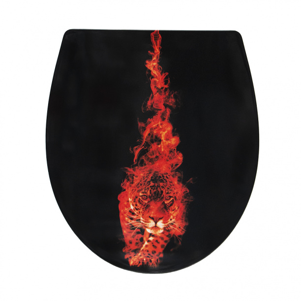 Сиденье для унитаза FLUMEN Ягуар быстросъемное с микролифтом от магазина ЛесКонПром.ру