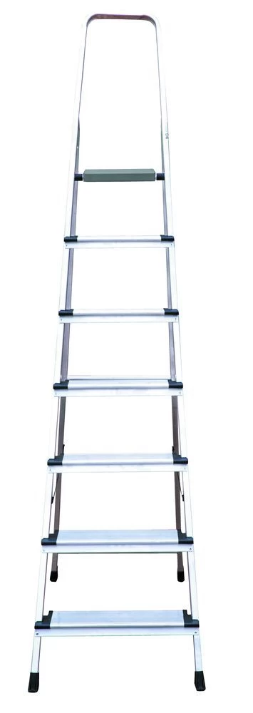 Стремянка алюминиевая с широкой ступенью Новая Высота 7 ступеней (арт. 2117107) от магазина ЛесКонПром.ру