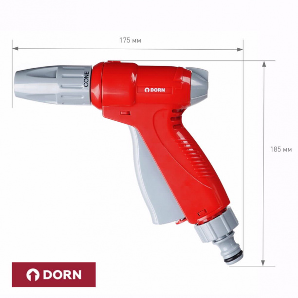 Пистолет распылитель регулируемый DORN QUICK от магазина ЛесКонПром.ру