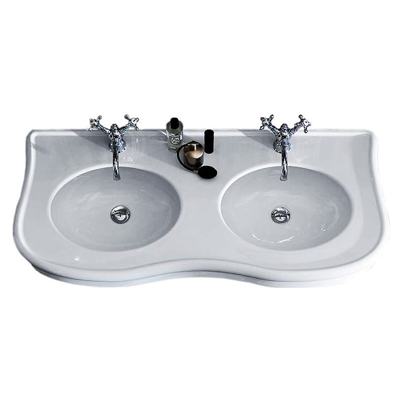 Раковина Simas Lante 120 LA12bi*1 двойная Белая от магазина ЛесКонПром.ру