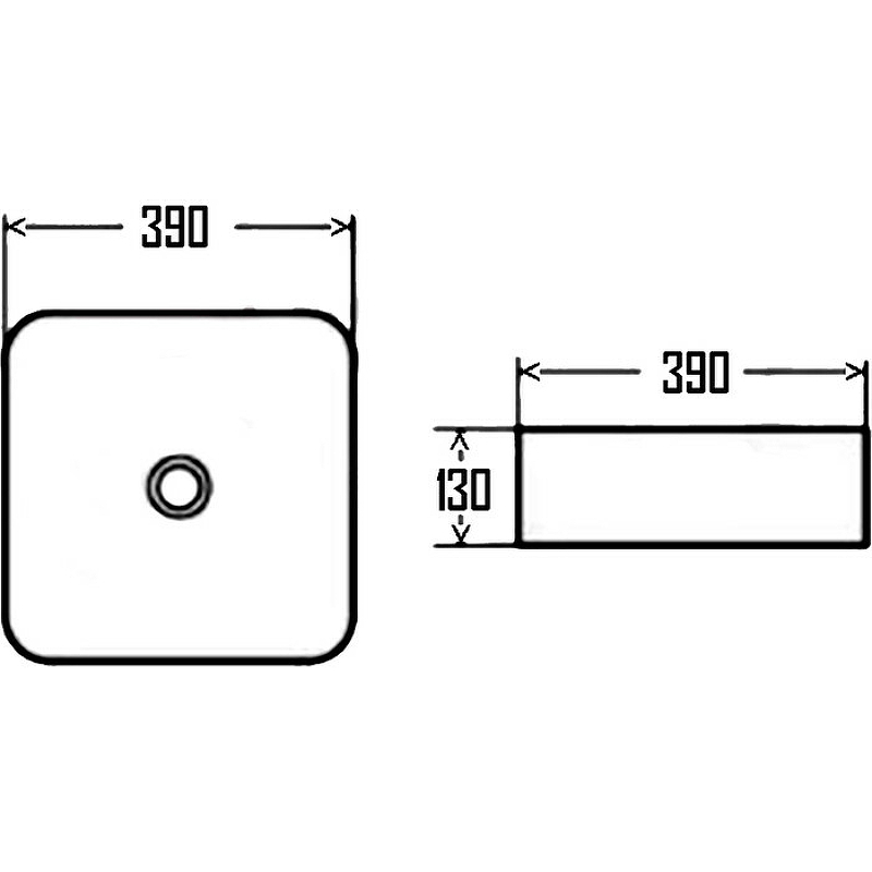 Раковина-чаша AQUAme 39 AQM5011 Белая глянцевая от магазина ЛесКонПром.ру