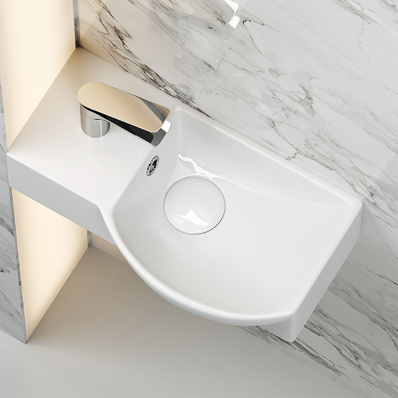 Раковина Ceramica Nova Element 40 R CN6039R Белая от магазина ЛесКонПром.ру