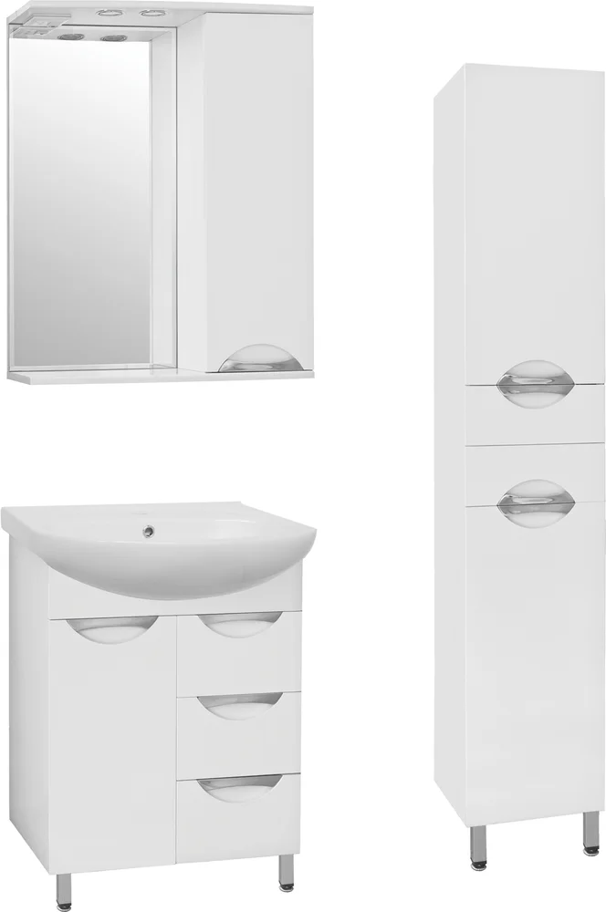 Зеркало Style Line Жасмин 65/С белый от магазина ЛесКонПром.ру